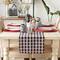 DII® 72" Hearts Dobby Check Table Runner